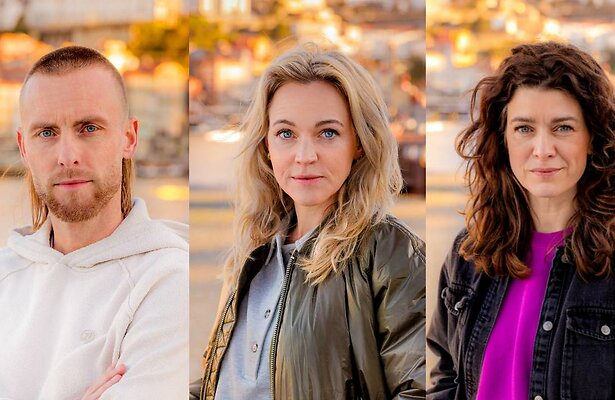Nathan Rutjes, Loes Haverkort en Merel Westrik voor Wie Is de Mol?