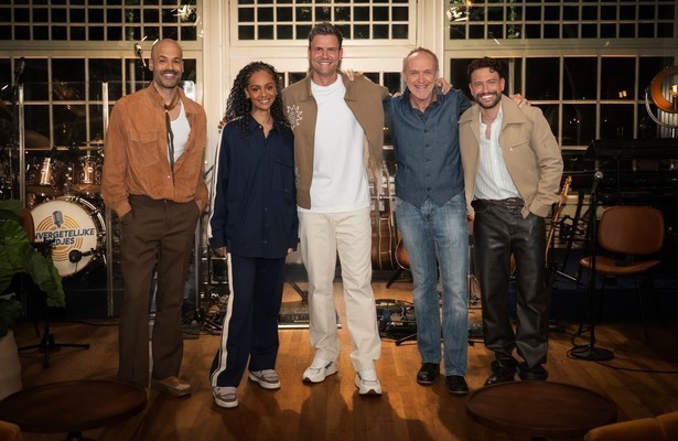 Alain Clark, Zoë Livay, Simon Keizer, Stef Bos en Rolf Sanchez 