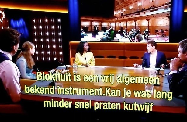 Oeps! Op1-ondertitelaar noemt snel pratende Lucie Horsch ‘kutwijf’