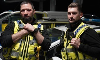 Politie in het holst van de nacht