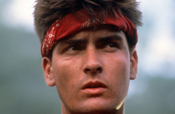 Charlie Sheen in Platoon