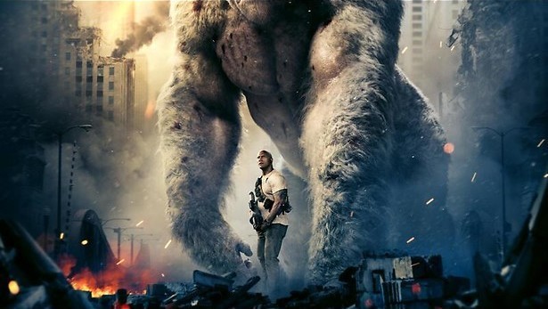 Dwayne Johnson en de reuzengorilla