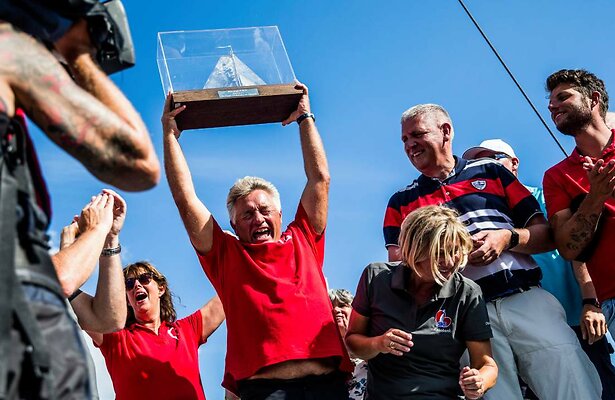 Douwe Visser op kampioenschap Skûtsjesilen