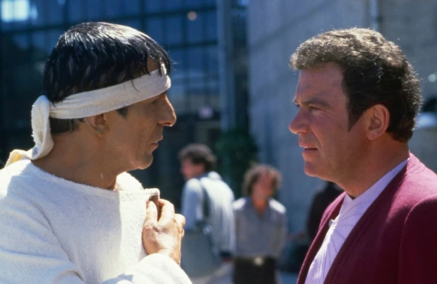 Leonard Nimoy en William Shatner in Star Trek IV: The Voyage Home