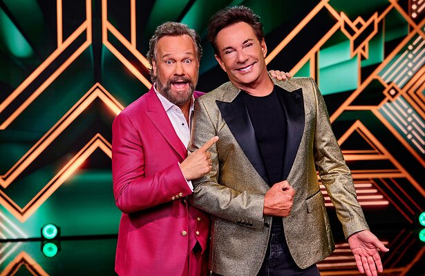 Carlo en Gerard in The Masked Singer