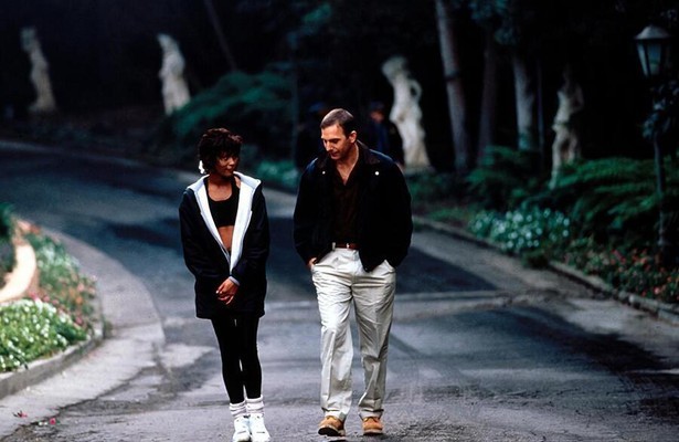 Whitney Houston Rachel en Kevin Costner als Frank in The Bodyguard