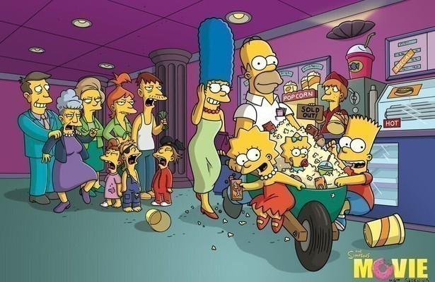 Scène uit The Simpsons Movie