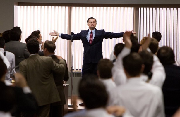 Leonardo DiCaprio in The Wolf of Wall Street