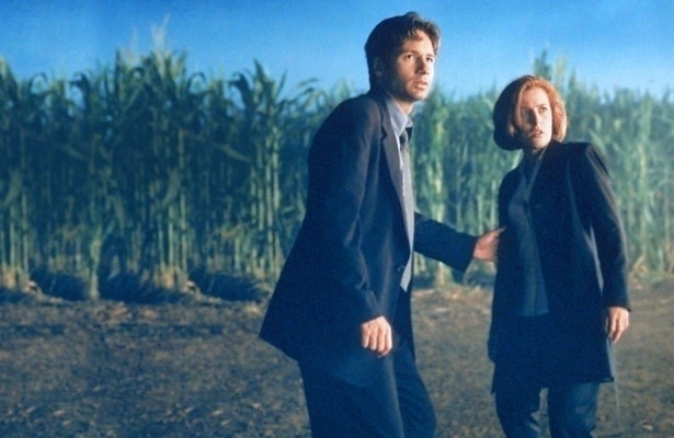 Gillian Anderson en David Duchovny in The X-Files: The Movie