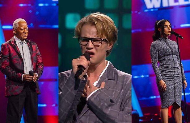 Humphrey, Thijs en Nieloefaar in The Voice of Holland