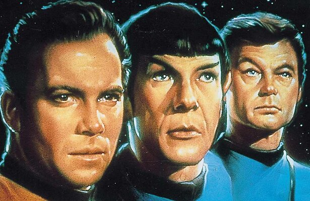 William Shatner, Leonard Nimoy en DeForest Kelley in Star Trek: The Motion Picture